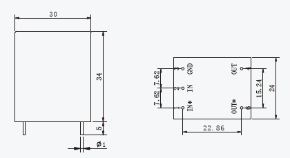 TR1143-1G Voltage Output voltage transformer used for wave recording